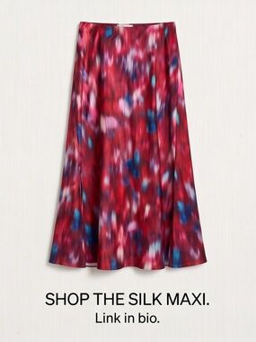 Plus Sized Multicolored Maxi Skirt